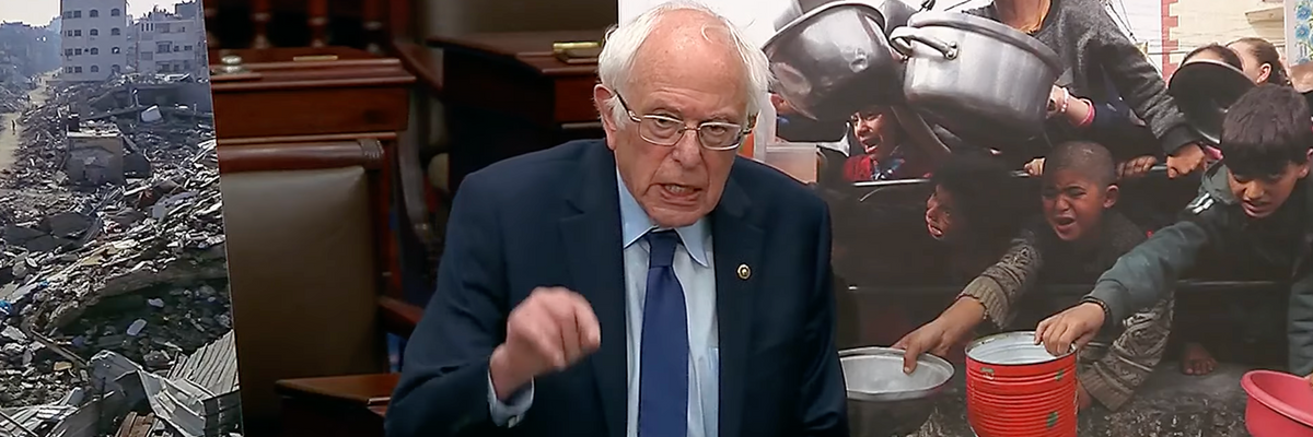 Israel ‘Has Gone to War Against the Entire Palestinian People’: Sanders / by Olivia Rosane